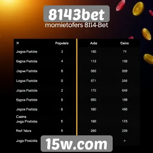 Comparação entre jogos populares oferecidos no 8143bet