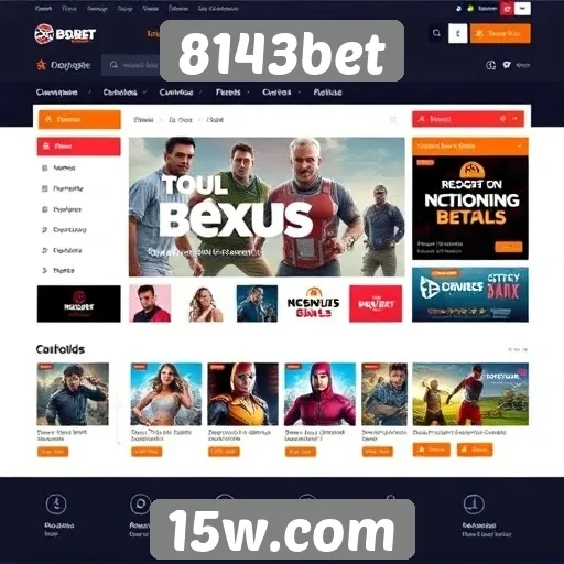 Interface do site 8143bet é intuitiva e moderna